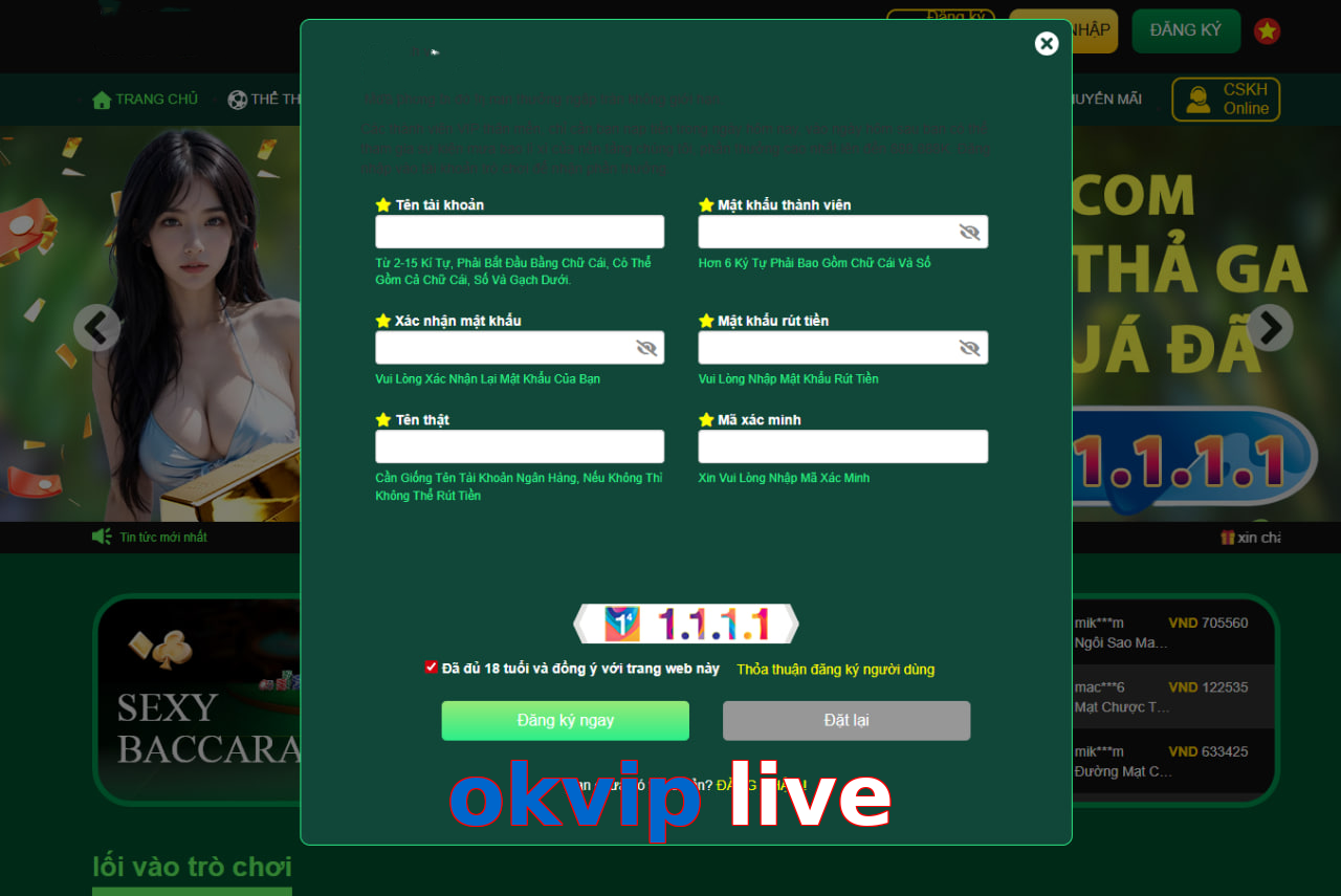okvip live